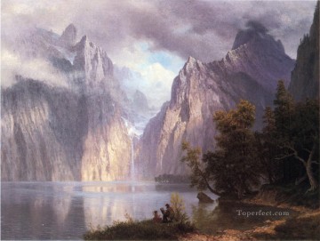  albert - Scene in the Sierra Nevada Albert Bierstadt Mountain
